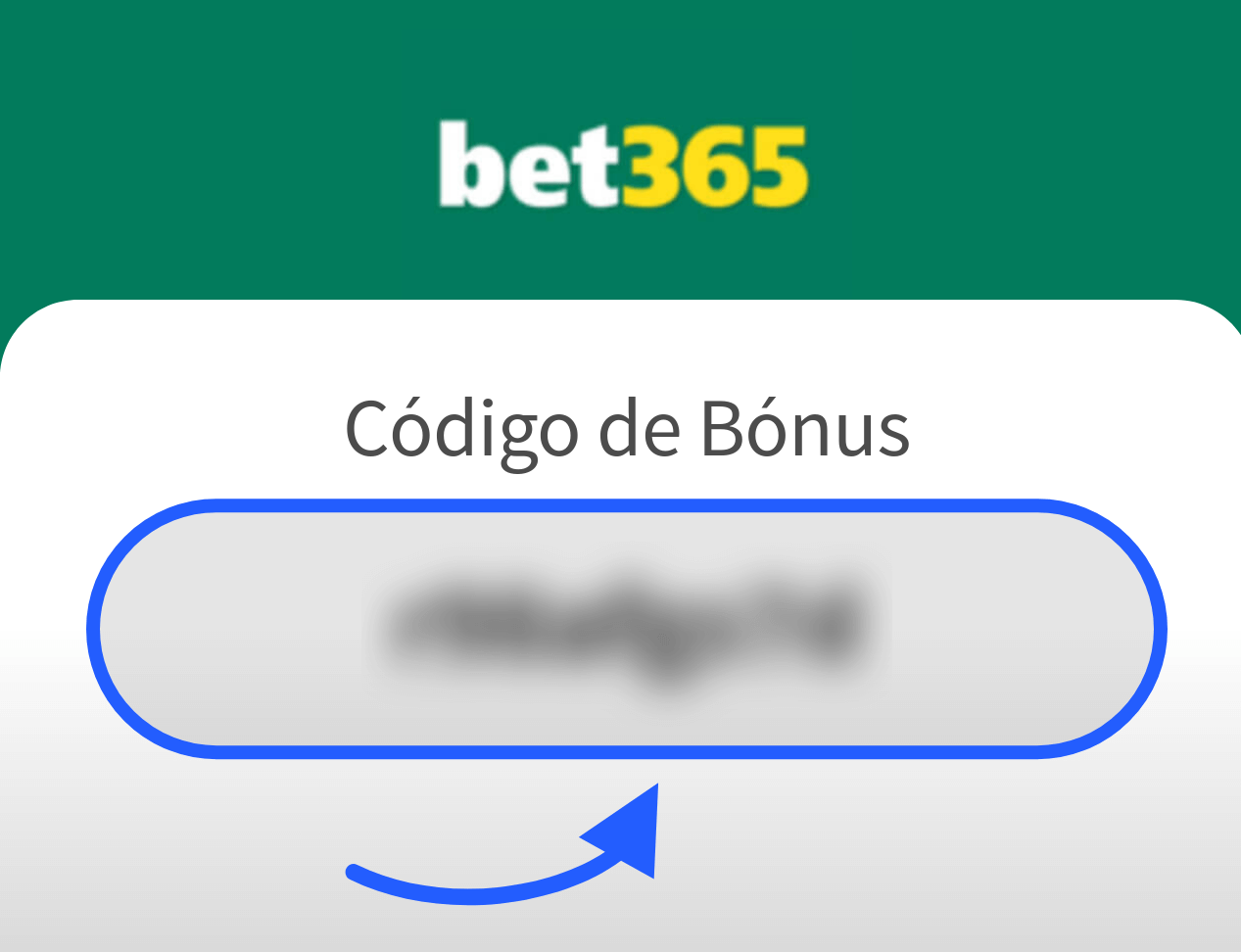 Código de bônus bet365