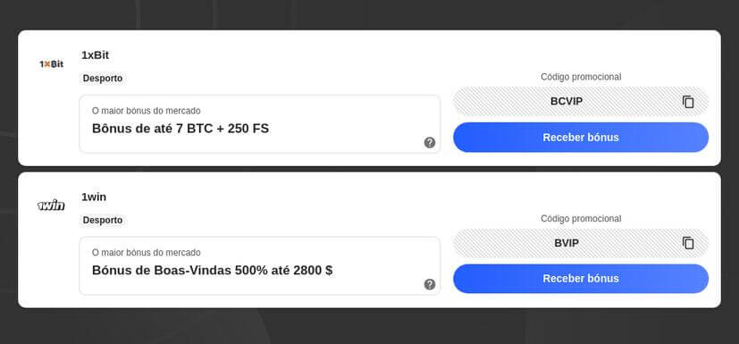 Casas de apostas e cassinos online que aceitam cripto