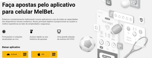 aplicativo de celular com código de bônus MelBet 2026