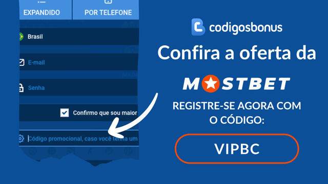 registro Mostbet código bônus