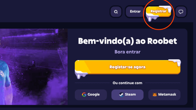 código de indicação Roobet para registro