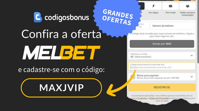 código promocional MelBet 2026 com bônus