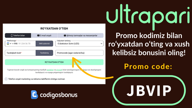 Ultrapari promocode 2026