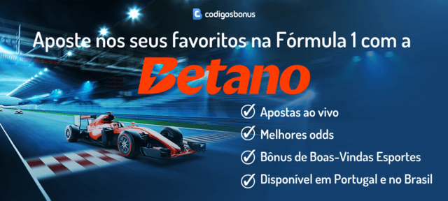 oferta de bonus-vindas para apostas na formula 1 