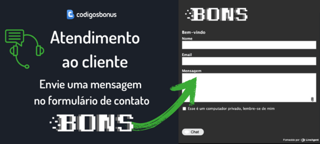 formulario de contacto bons