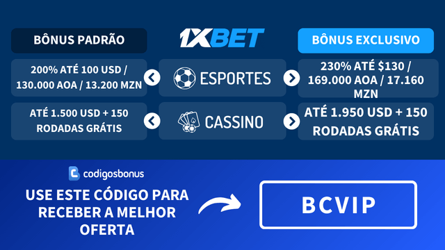 1XBET código promocional