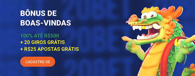 bônus para apostas 20bet