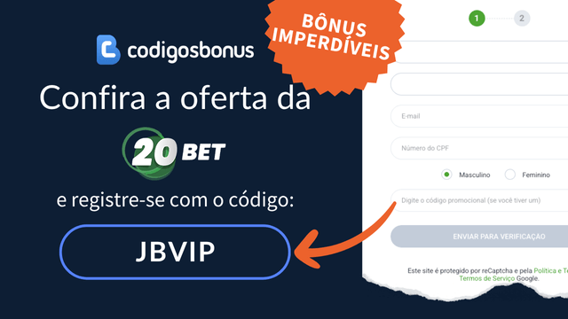 código promocional 20bet para registro