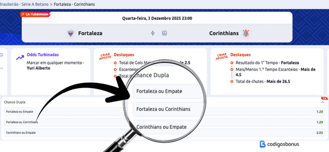 como fazer aposta tipo chance dupla na betano